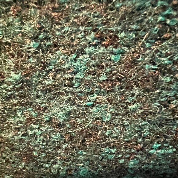 Valerie Bertinelli, Green & Black Marled 100% Wool Knit Stretch Fitted Blazer - Picture 2 of 6